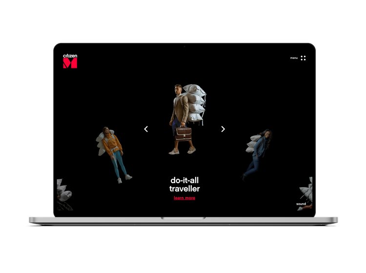 “Do-it-all traveller” page on a laptop