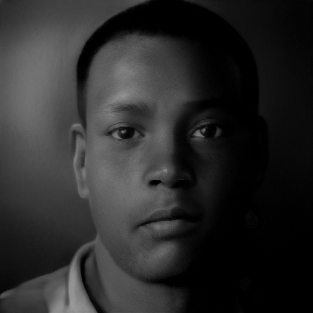 Generated portrait from the “immigrant” GAN