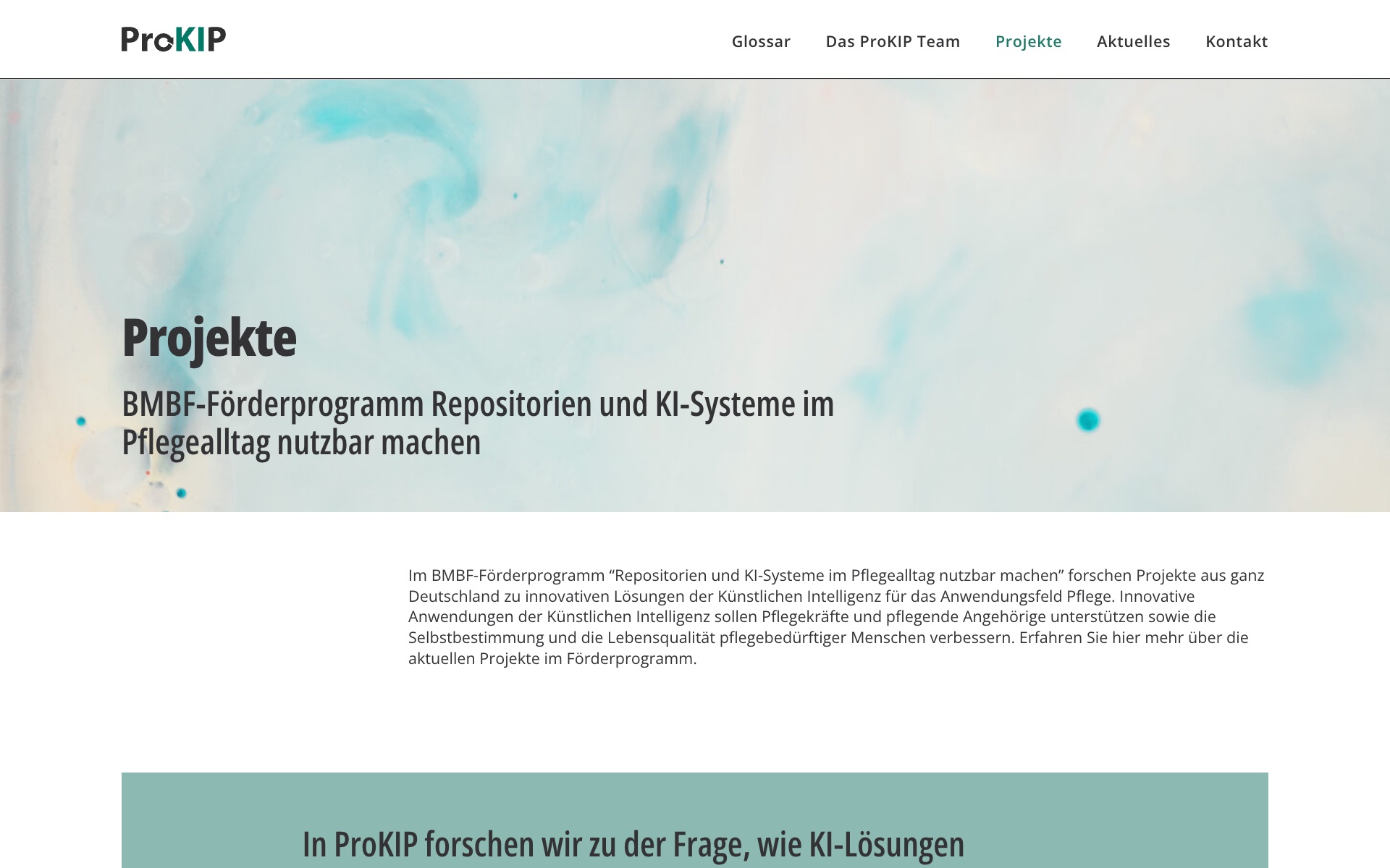 Projects overview